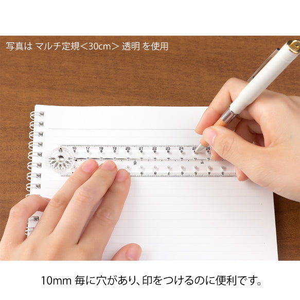 MIDORI Multi Ruler 30cm [Limited] Pale Pink