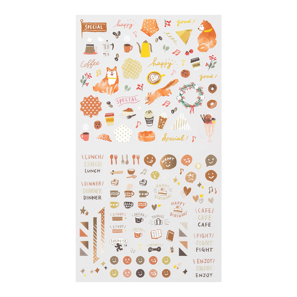 MIDORI Sticker 2563 Color Brown