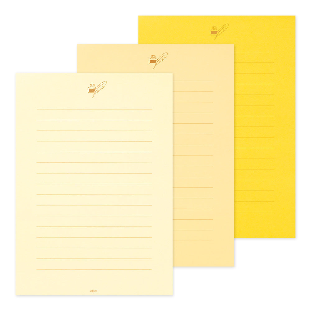MIDORI Giving A Color Letter Pad A5 Gold