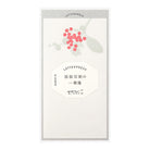 MIDORI Letterpress Letter Pad Bouquet Red