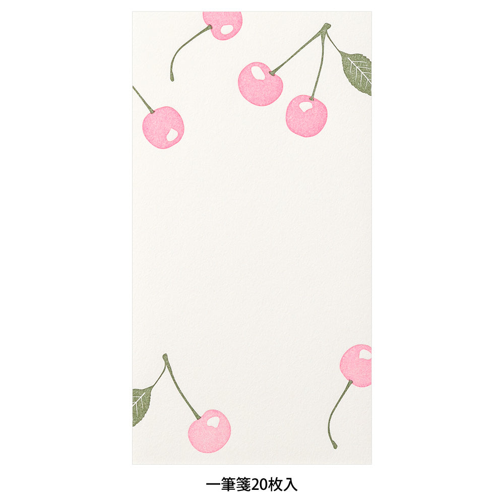 MIDORI Letterpress Letter Pad Cherry