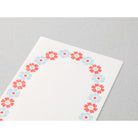 MIDORI Letterpress Letter Pad Frame Light Blue