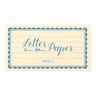 MIDORI Letterpress Letter Pad Label Print Cream