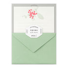 MIDORI Letterpress Letter Set 460 Bouquet Red
