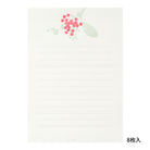 MIDORI Letterpress Letter Set 460 Bouquet Red