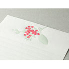 MIDORI Letterpress Letter Set 460 Bouquet Red