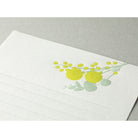 MIDORI Letterpress Letter Set 461 Bouquet Yellow