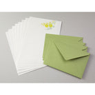 MIDORI Letterpress Letter Set 461 Bouquet Yellow