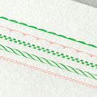 MIDORI Letterpress Letter Set 462 Frame Pink