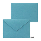 MIDORI Letterpress Letter Set 463 Frame Blue