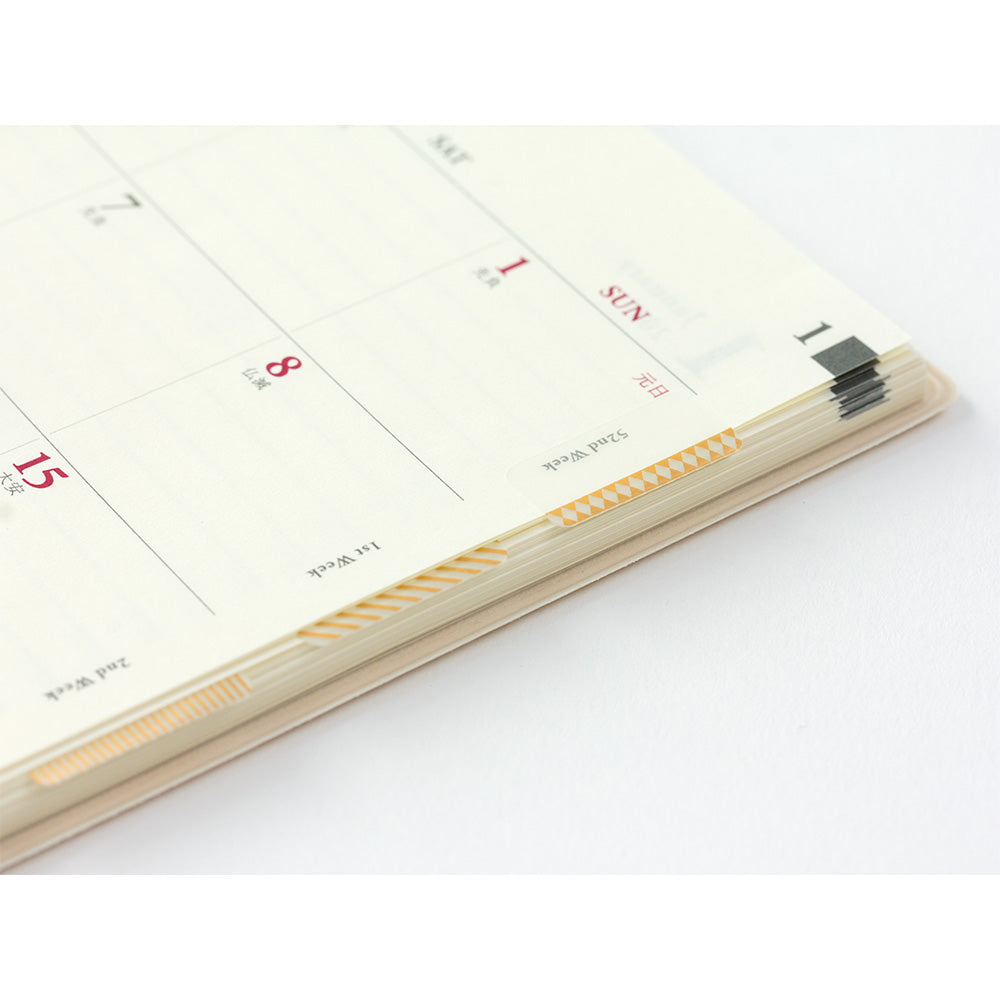 MIDORI Index Label Chiratto 2319 Pattern Gold