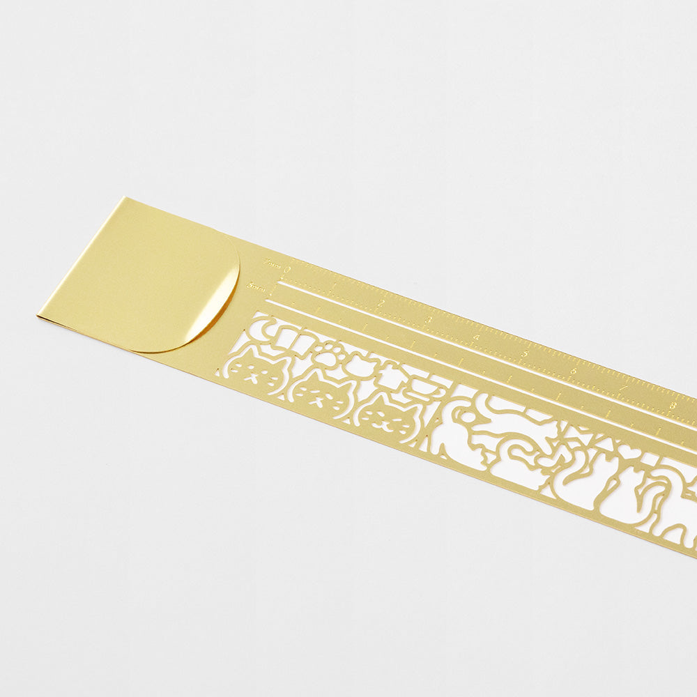 MIDORI Clip Ruler Cat