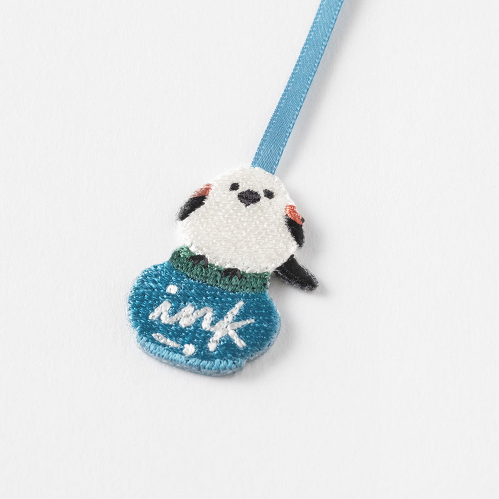 MIDORI Embroidery Bookmark Long-tailed Tit