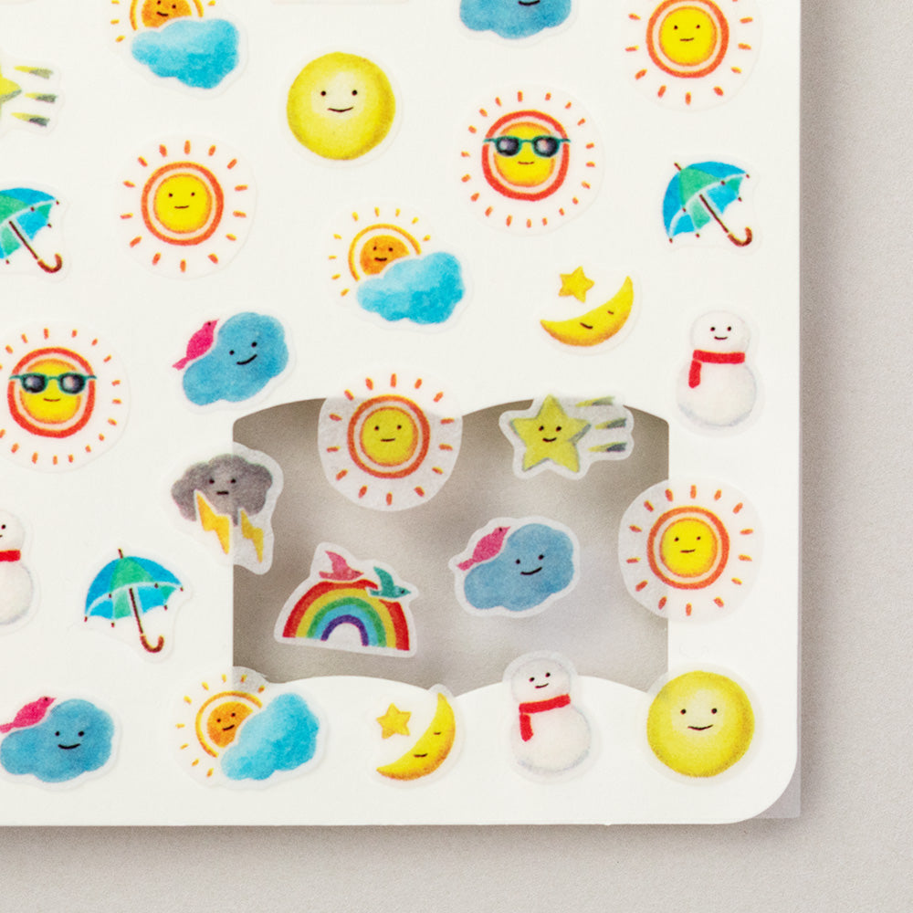 MIDORI Sticker Daily Records Weather