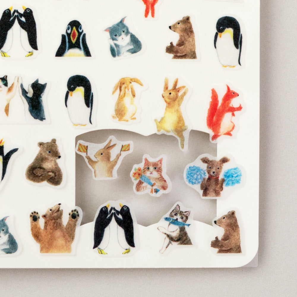 MIDORI Sticker Animal Feelings