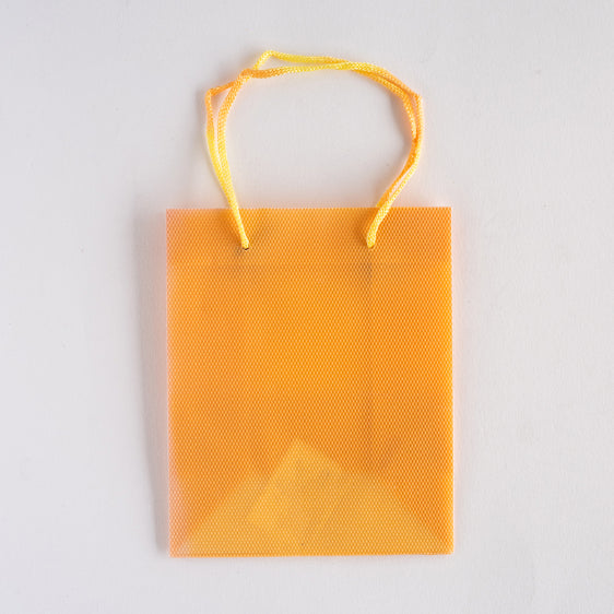 Textured Gift Bag 11.5x14cm Light Orange