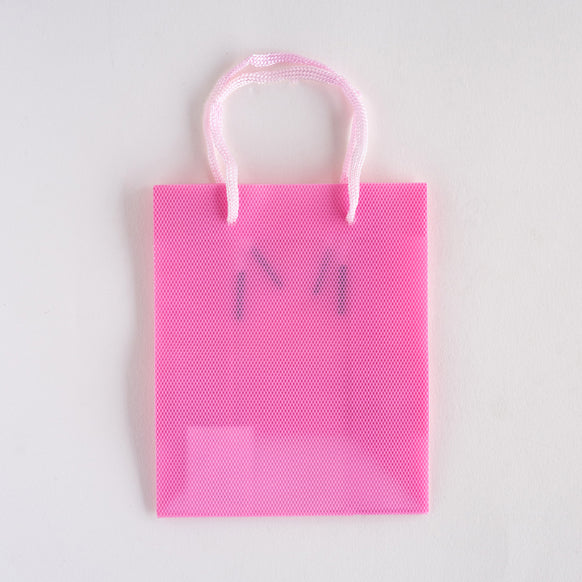 Textured Gift Bag 11.5x14cm Pink