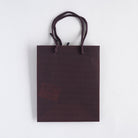 Textured Gift Bag 11.5x14cm Dark Brown