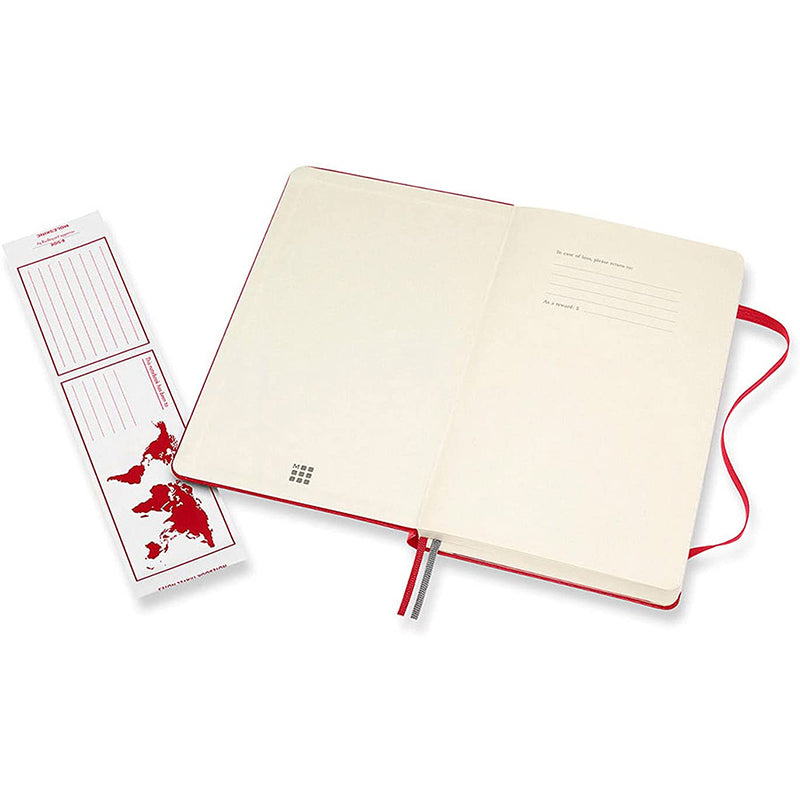 MOLESKINE Classic Expanded L Plain Hard Scar. Red