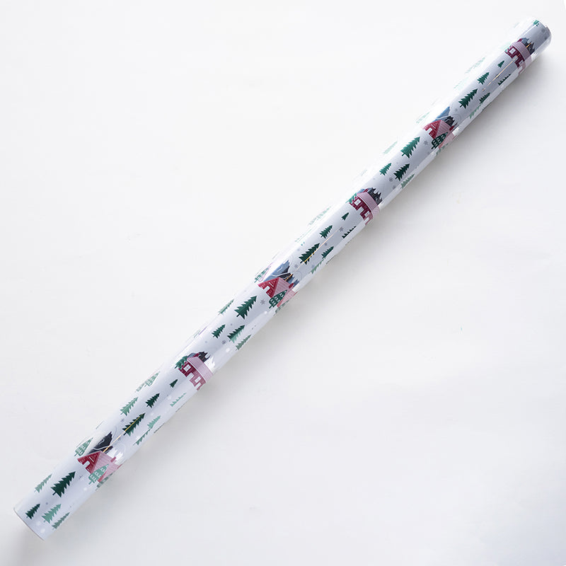 CLAIREFONTAINE Traditional Metallic Wrap 0.7x2m Xmas House Default Title