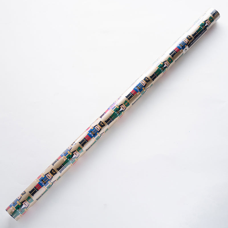 CLAIREFONTAINE Noel Gift Wrap 57g 0.7x2m Contemp-Nutcracker Default Title