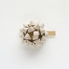 CLAIREFONTAINE Mini Bow Ribbon 50mm 1s Glitter Champagne Default Title