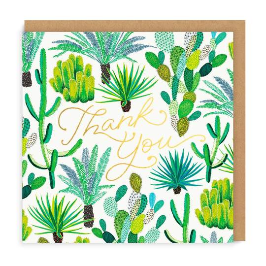 OHH DEER Greeting Card Cacti Thank You