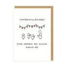 OHH DEER Greeting Card Congrats, You Disgust Me