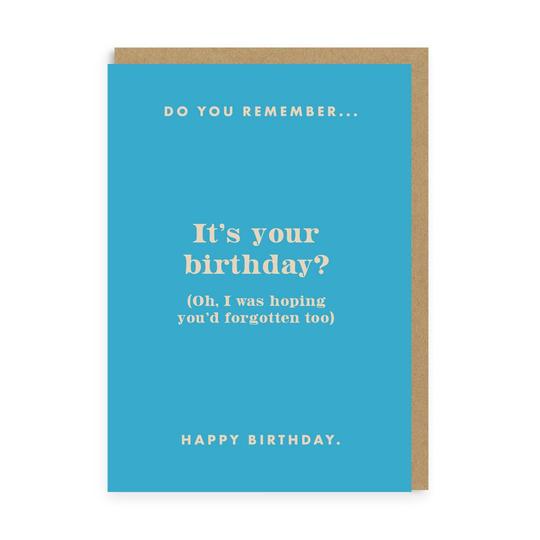 OHH DEER Greeting Card Do You Remember?