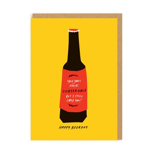 OHH DEER Greeting Card Hoppy Beerday