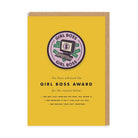 OHH DEER Woven Patch Greeting Card Girl Boss