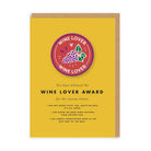 OHH DEER Woven Patch Greeting Card Wine Lover