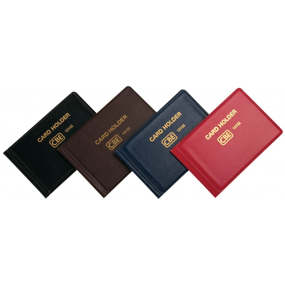 CBE Name Card Holder 12180 PVC 80 cards Maroon
