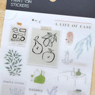 MU Print-On Sticker 2s 178 Shapes Of Fruit, Flower