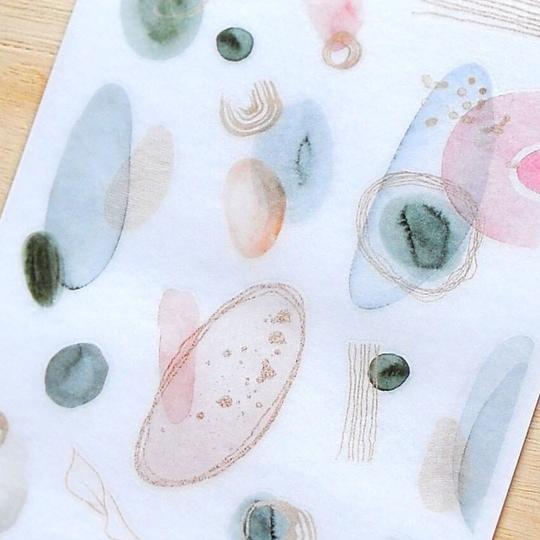 MU Print-On Sticker 2s 180 The Purple Stone And Go