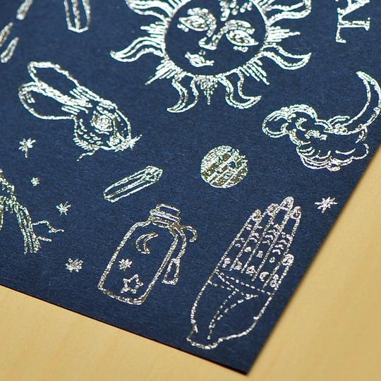 MU Silver Foil Print-On Sticker S01 Magical World