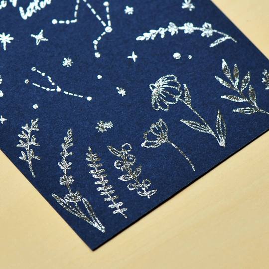 MU Silver Foil Print-On Sticker S02 Constellations