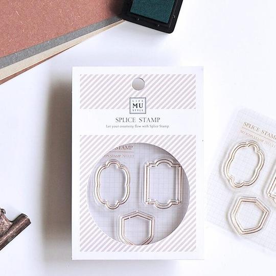 MU My Icon Clear Stamp Set No.13 Vintage Border