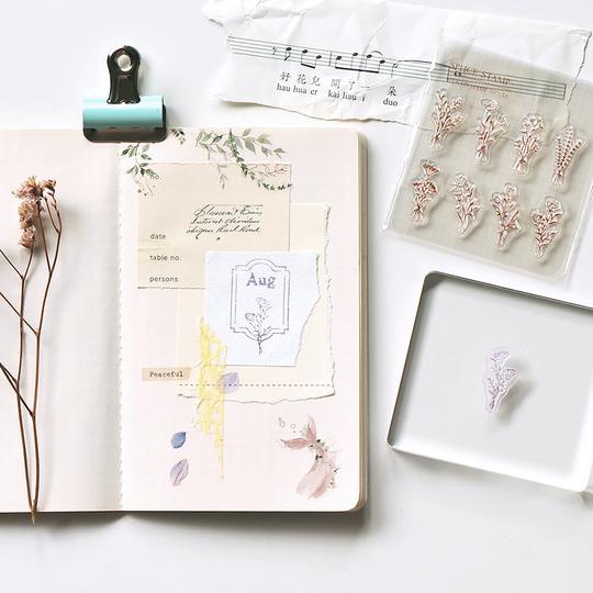 MU My Icon Clear Stamp Set No.16 A Bouquet Of