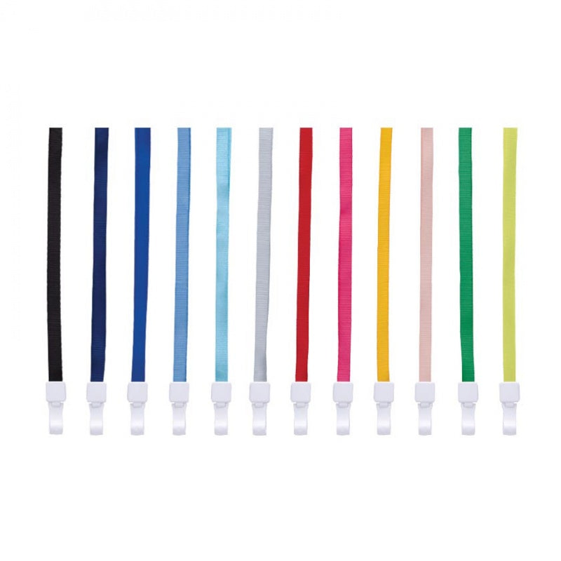 CBE Flat Lanyard 132975 12pcs - Assorted Gry Blue