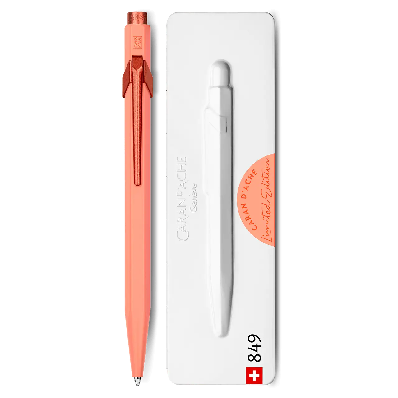 CARAN D'ACHE 849 Ball Pen Claim Your Style Limited Edition 3 Tangerine