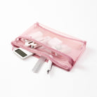 MIDORI Mesh Pen Pouch LE Pale Pink