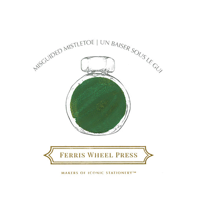 FERRIS WHEEL PRESS Fountain Pen Ink 85ml Mistletoe Shimmer Default Title