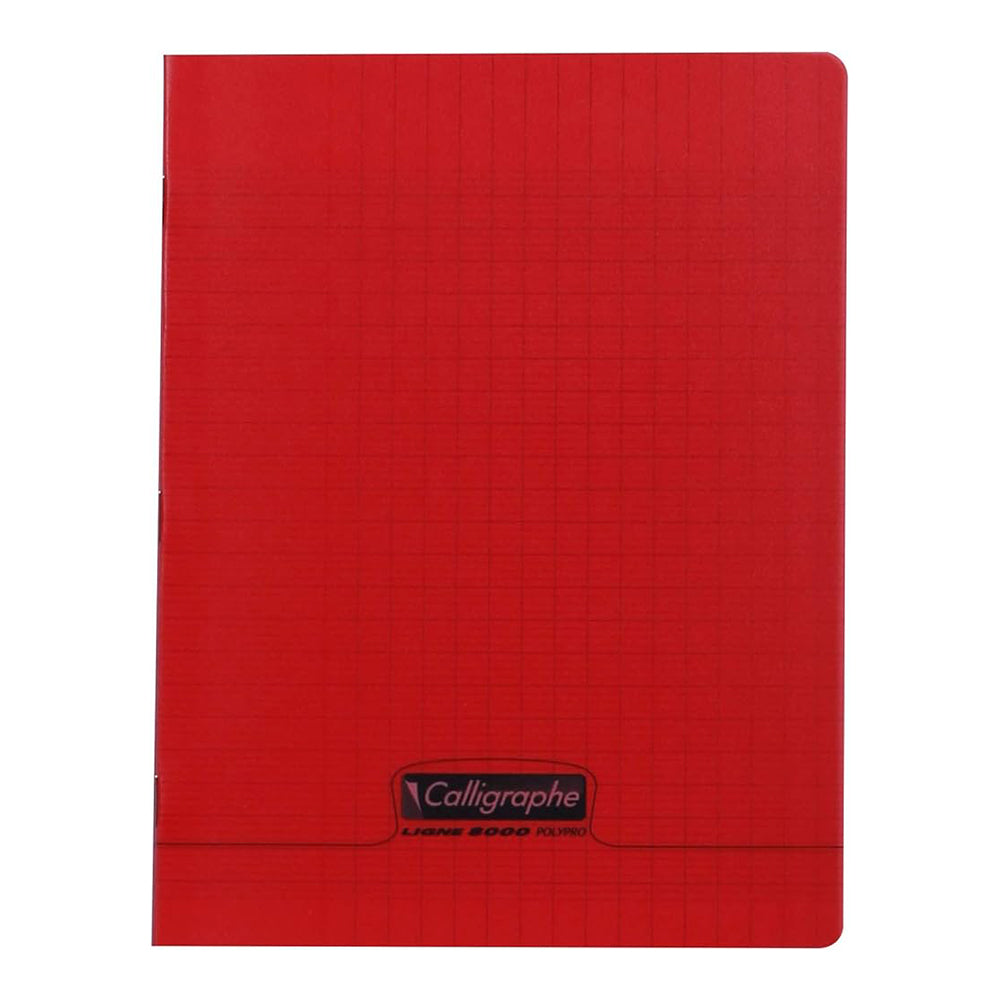 CLAIREFONTAINE Calligraphe Ligne 8000 PP A5+ 96p Seyes Red