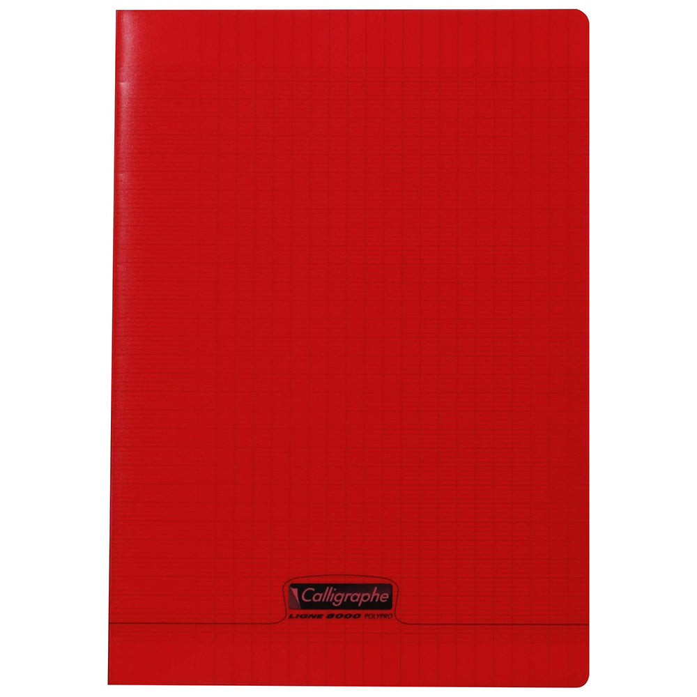 CLAIREFONTAINE Calligraphe Ligne 8000 PP A4 96p Seyes Red