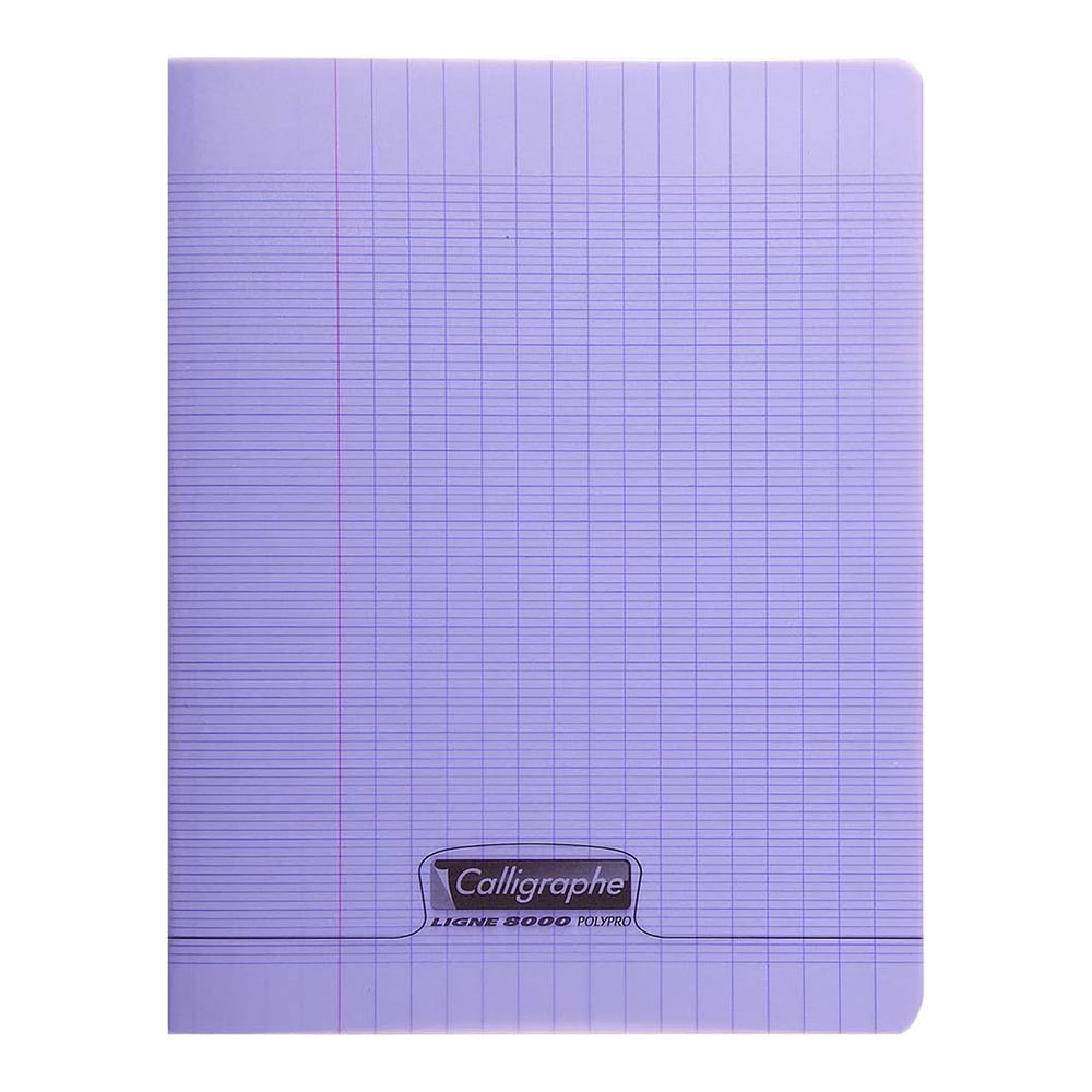 CLAIREFONTAINE Calligraphe Ligne 8000 PP A5+ 96p Seyes Lilac