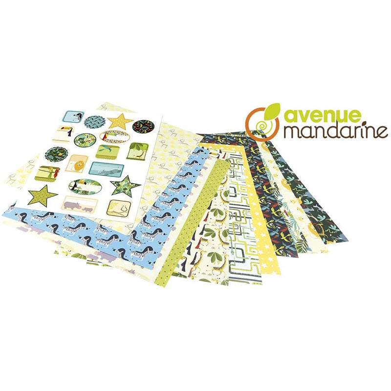 AVENUE MANDARINE Wrapping Paper Books 43x60cm 12s Boy Default Title