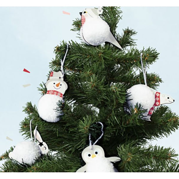AVENUE MANDARINE Creative Box Pompoms to hang Christmas Default Title