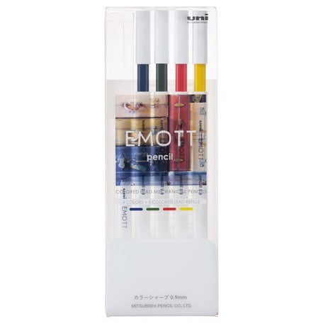 UNI Emott Color Lead Pencil 0.9mm 4 Col Set No.3