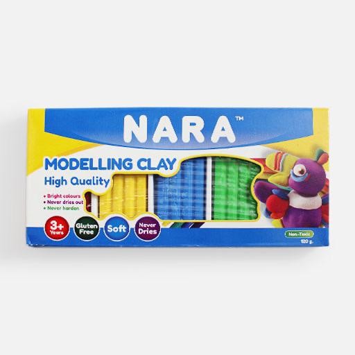 Nara Modelling Clay TR-120-5 5 Cols Set 120g